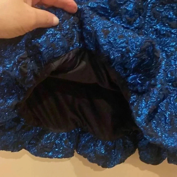 Zara FLOUNCED HEM BELTED SKIRT - Picture 7 of 8